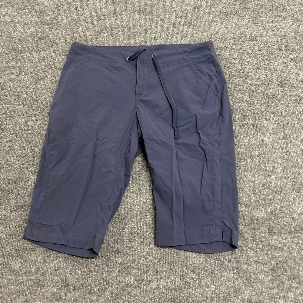 Columbia Shorts Womens Size 6 Blue Stretch Hiking Casual Drawstring AL4591